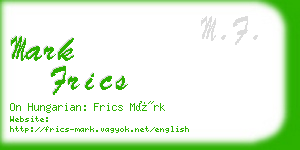 mark frics business card